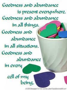 abundance & goodness